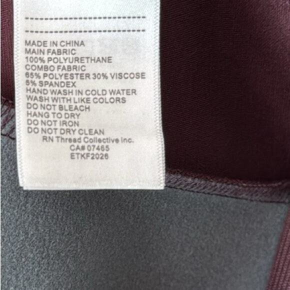 ELLEN TRACY FOR SAKS FAUX LEATHER & PONTE LEGGING SIZE MEDIUM - Picture 7 of 7